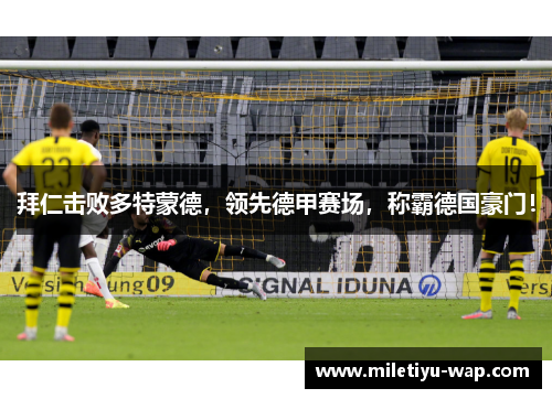 拜仁击败多特蒙德，领先德甲赛场，称霸德国豪门！