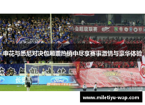 申花与悉尼对决包厢票热销中尽享赛事激情与豪华体验